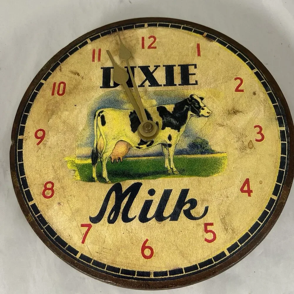 Vtg Best Milk. Happy Dairy Life Is Good WALL Clock